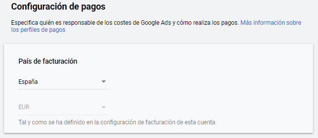 C&oacute;mo configurar la facturaci&oacute;n en mi cuenta de Google Ads | Agencia Marketing Digital - Kampa Pro Agency