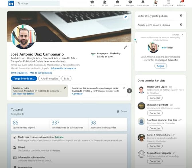 C&oacute;mo crear una p&aacute;gina para mi empresa en LinkedIn - Kampa Pro Agency