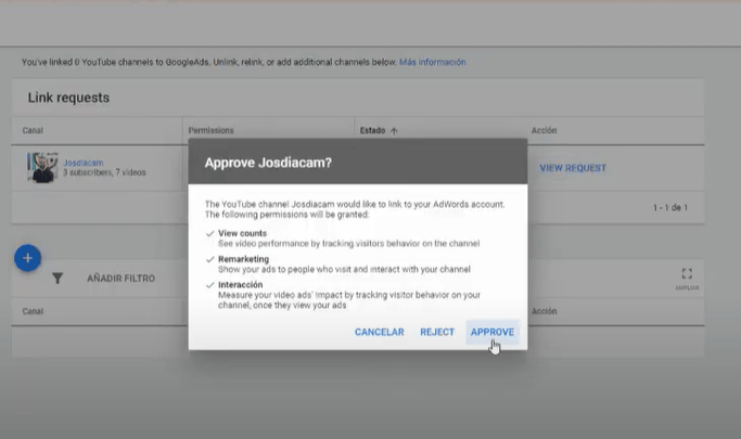 Descubre c&oacute;mo vincular tu canal de YouTube con Google Ads en dos minutos - Kampa Pro Agency