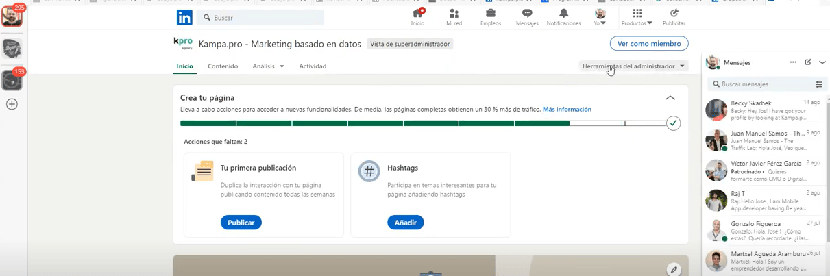 Aprende c&oacute;mo dar acceso a tu cuenta de LinkedIn Ads | Agencia Marketing Digital - Kampa Pro Agency
