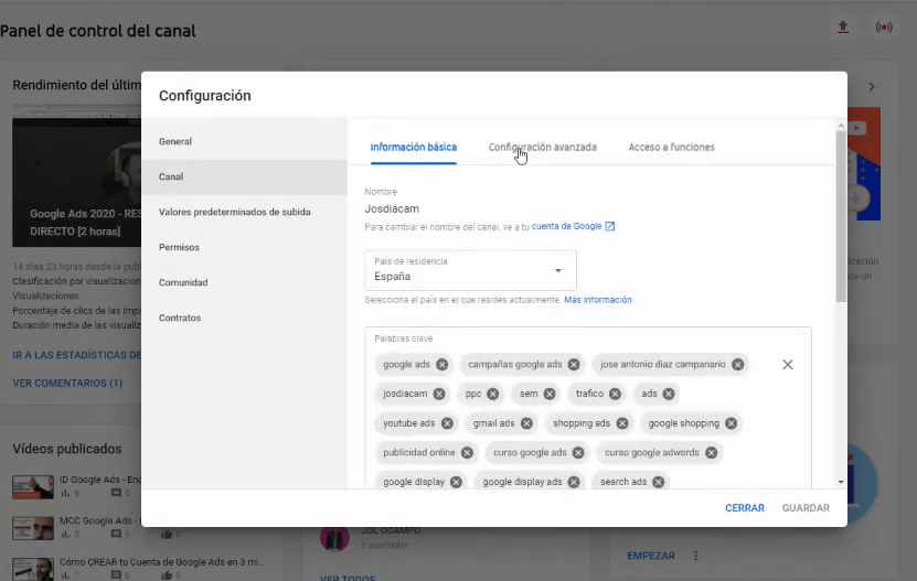 Descubre c&oacute;mo vincular tu canal de YouTube con Google Ads en dos minutos - Kampa Pro Agency