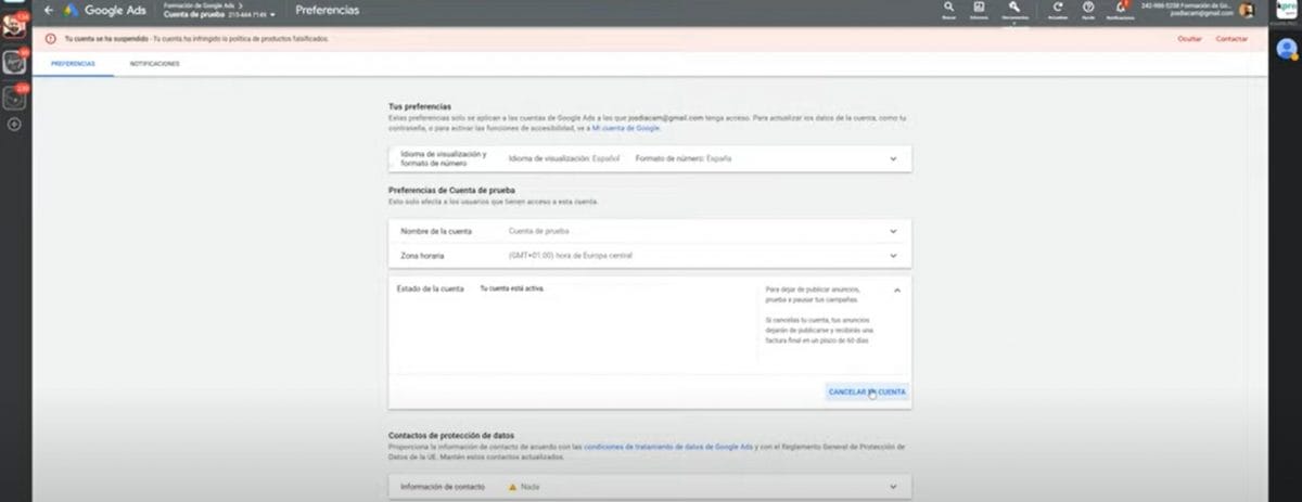 C&oacute;mo cancelar mi cuenta de Google Ads | Agencia Marketing Digital - Kampa Pro Agency