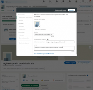 Cómo crear una página para mi empresa en LinkedIn - Kampa Pro Agency