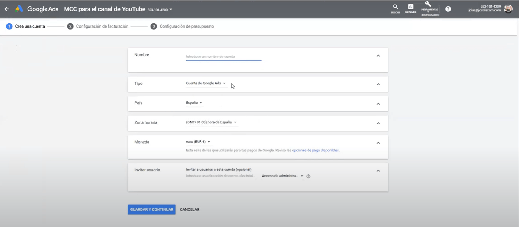 C&oacute;mo crear una cuenta de Google Ads en menos de cinco minutos | Agencia Marketing Digital - Kampa Pro Agency
