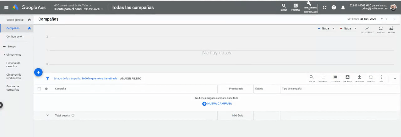 &iquest;D&oacute;nde encontrar mi ID de Google Ads? - Kampa Pro Agency