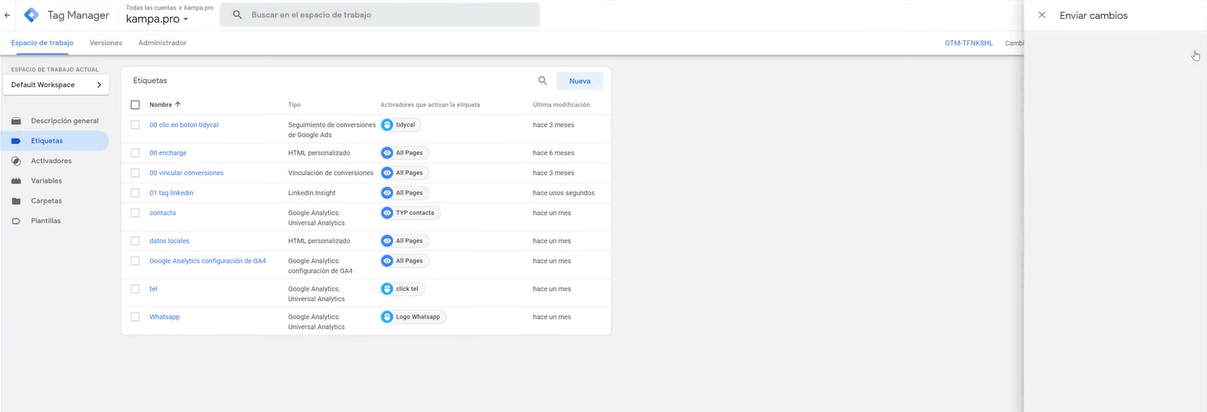&iquest;C&oacute;mo instalar Insight TAG (el p&iacute;xel LinkedIn Ads) con Google Tag Manager? - Kampa Pro Agency