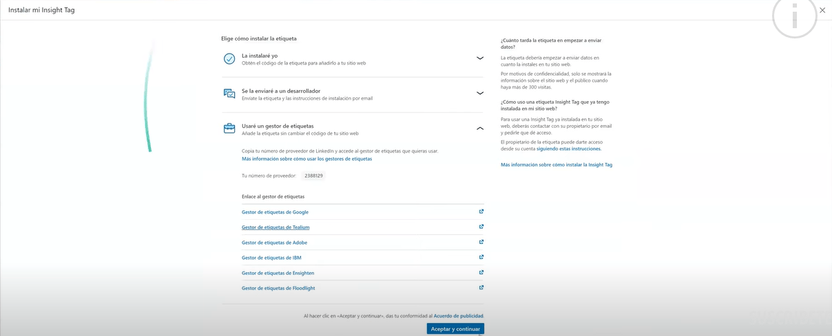 &iquest;C&oacute;mo instalar Insight TAG (el p&iacute;xel LinkedIn Ads) con Google Tag Manager? - Kampa Pro Agency