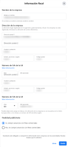 Descargar facturas facebook