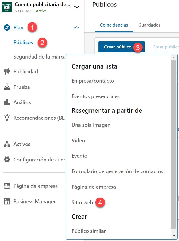Segmentaci&oacute;n en LinkedIn Ads: c&oacute;mo llegar a tu p&uacute;blico ideal | Agencia Marketing Digital - Kampa Pro Agency