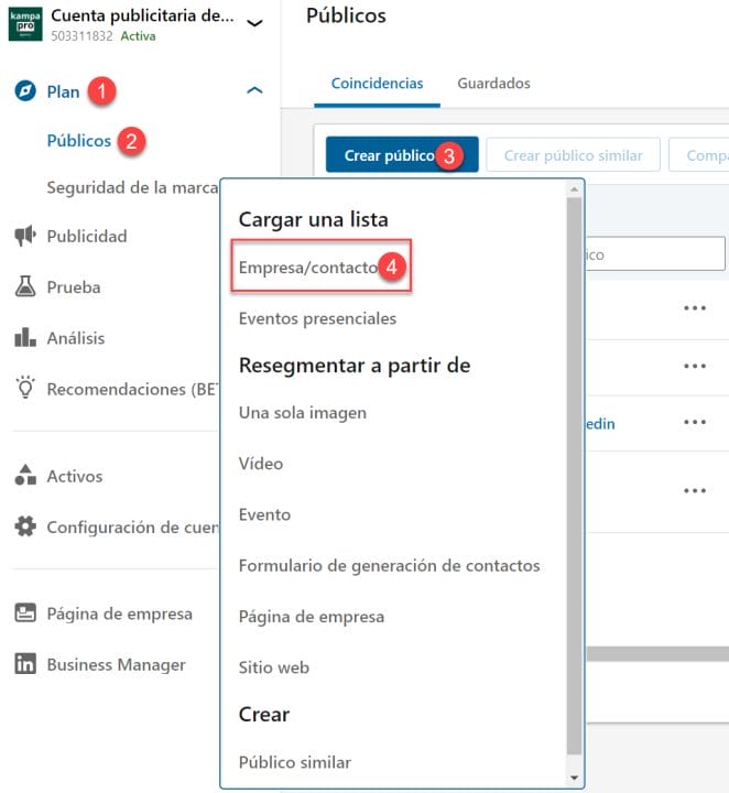 Segmentaci&oacute;n en LinkedIn Ads: c&oacute;mo llegar a tu p&uacute;blico ideal | Agencia Marketing Digital - Kampa Pro Agency
